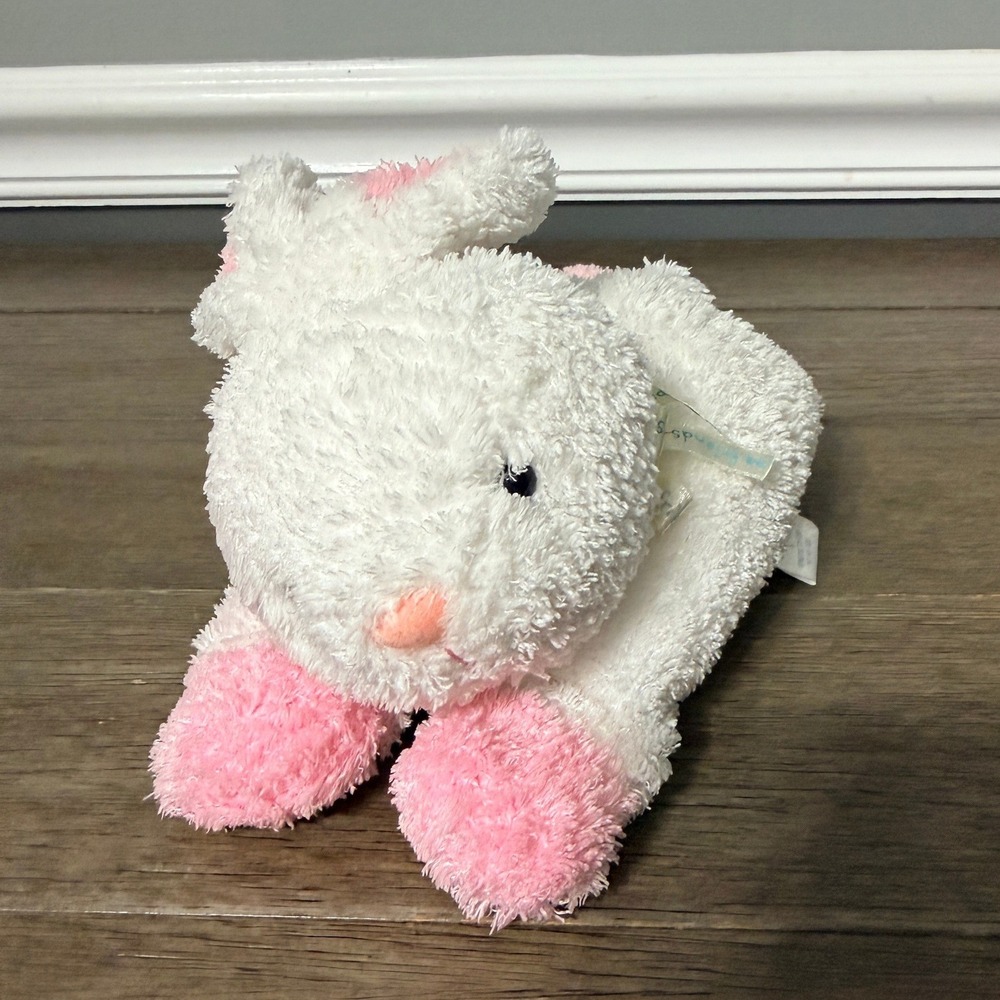 Carters Starters Prestige Toy Corp White Pink Bunny Rabbit Plush Stuffed Animal